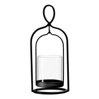 WINDLICHT Klar, Schwarz  - Klar/Schwarz, Basics, Glas/Metall (10/10/20cm) - Ritzenhoff Breker