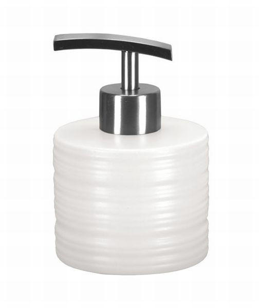 DOZATOR TEKUĆEG SAPUNA bijela keramika SAHARA - bijela, Konvencionalno, keramika (8/7.5cm) - Kleine Wolke