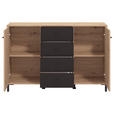 SIDEBOARD  in 138/90/40 cm  - Schwarz/Eiche Artisan, Basics, Holzwerkstoff/Kunststoff (138/90/40cm) - Carryhome