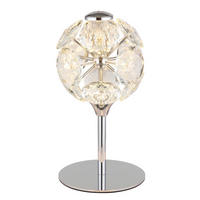 LED-TISCHLEUCHTE VIRINA 15/26,5 cm   - Klar/Chromfarben, KONVENTIONELL, Glas/Metall (15/26,5cm) - Globo