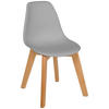 DETSKÁ STOLIČKA sivá, farba buka - farba buka/sivá, Trend, drevo/plast (31/57/38cm) - My Baby Lou