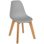 KINDERSTUHL  - Buchefarben/Grau, Trend, Holz/Kunststoff (31/57/38cm) - My Baby Lou