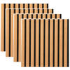 AKUSTIKPANEEL Echtholz, Nachbildung 40/40/2,1 cm 4 Stück  - Walnussfarben/Schwarz, Trend, Holz/Holzwerkstoff (40/40/2,1cm) - Boxxx