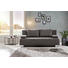 SCHLAFSOFA Webstoff Grau - Chromfarben/Grau, Design, Textil/Metall (197/88/89cm) - NOVEL