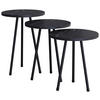 BEISTELLTISCHSET in Holzwerkstoff   - Schwarz, Design, Holzwerkstoff (35cm) - MID.YOU