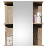 SPIEGELSCHRANK 60/71/20 cm  - Eichefarben, Basics, Glas/Holzwerkstoff (60/71/20cm) - MID.YOU