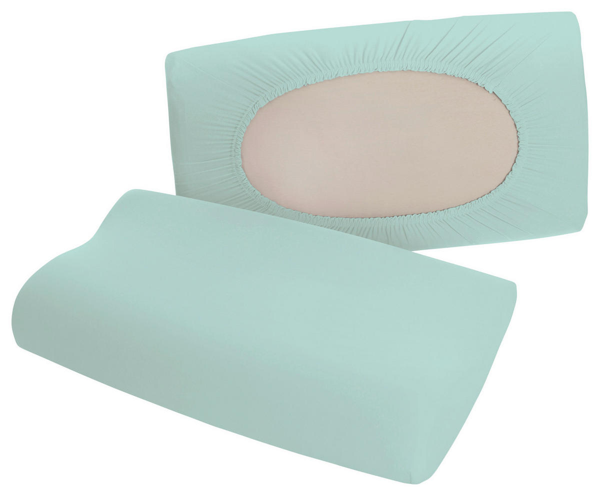 KOPFKISSENBEZUG PURE 40-70/40-90 cm  - Petrol, Basics, Textil (40-70/40-90cm) - Schlafgut