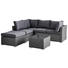 LOUNGEGARNITUR 15-teilig 211/215/ cm - Klar/Dunkelgrau, Design, Glas/Kunststoff (211/215/cm) - Ambia Garden LOUNGEGARNITUR 15-teilig 211/215/ cm - Klar/Dunkelgrau, Design, Glas/Kunststoff (211/215/cm) - Ambia Garden