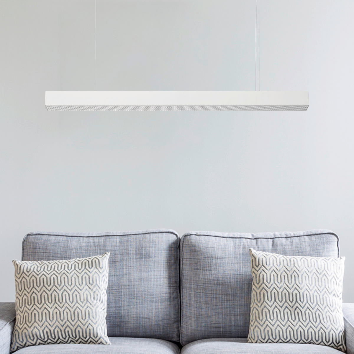 LED-HÄNGELEUCHTE Mira 120/120/6 cm  - Weiß, Design, Metall (120/120/6cm)