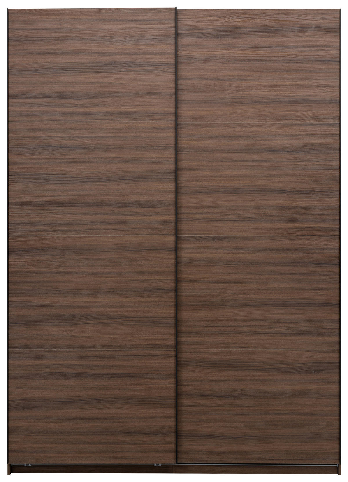 SCHIEBETÜRENSCHRANK 150/211,5/61,5 cm Walnussfarben  - Weiss/Walnussfarben, Modern, Holzwerkstoff/Metall (150/211,5/61,5cm) - MID.YOU