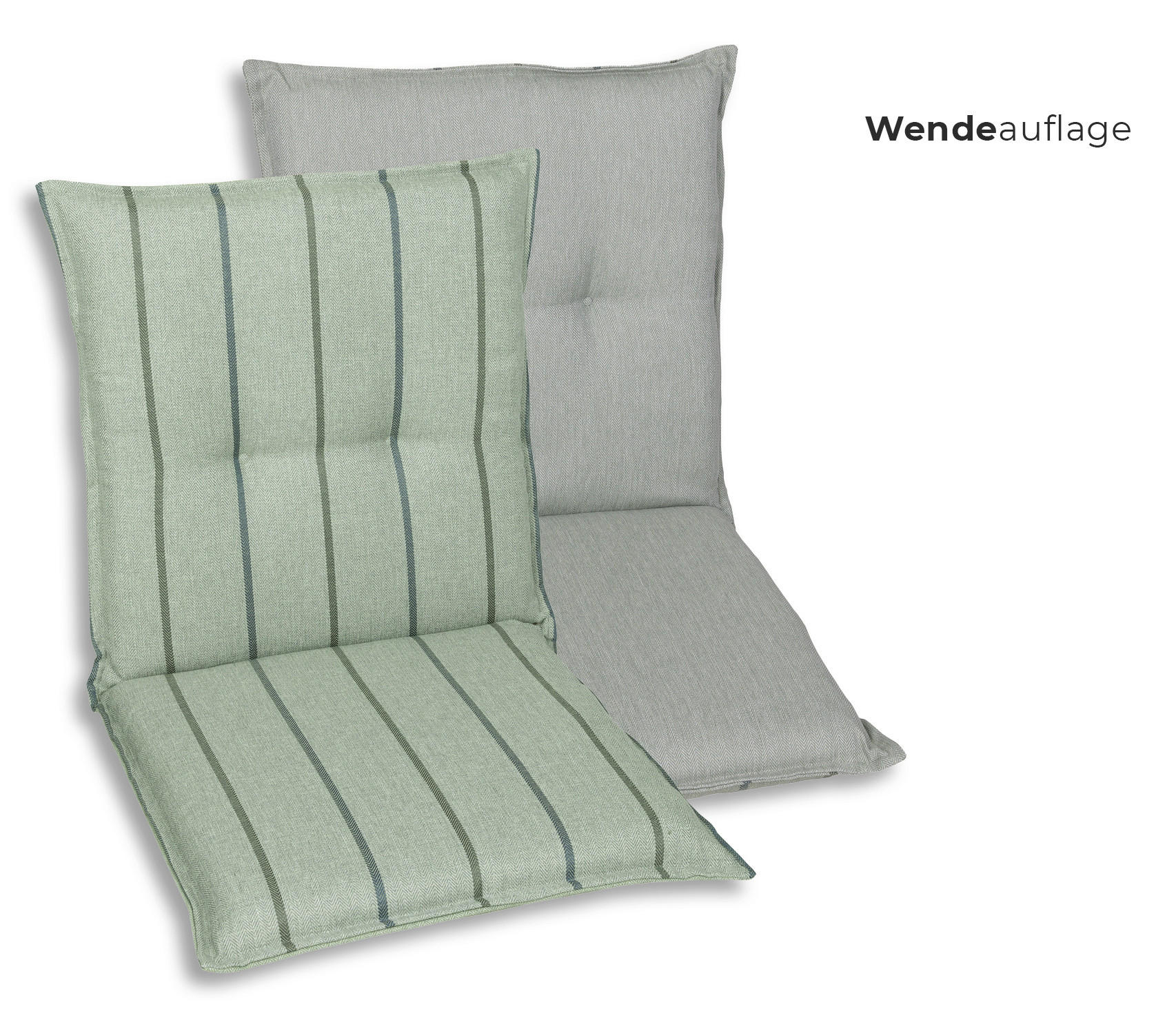 SESSELAUFLAGENSET Streifen  - Hellgrün, Basics, Textil (50/7/100cm)