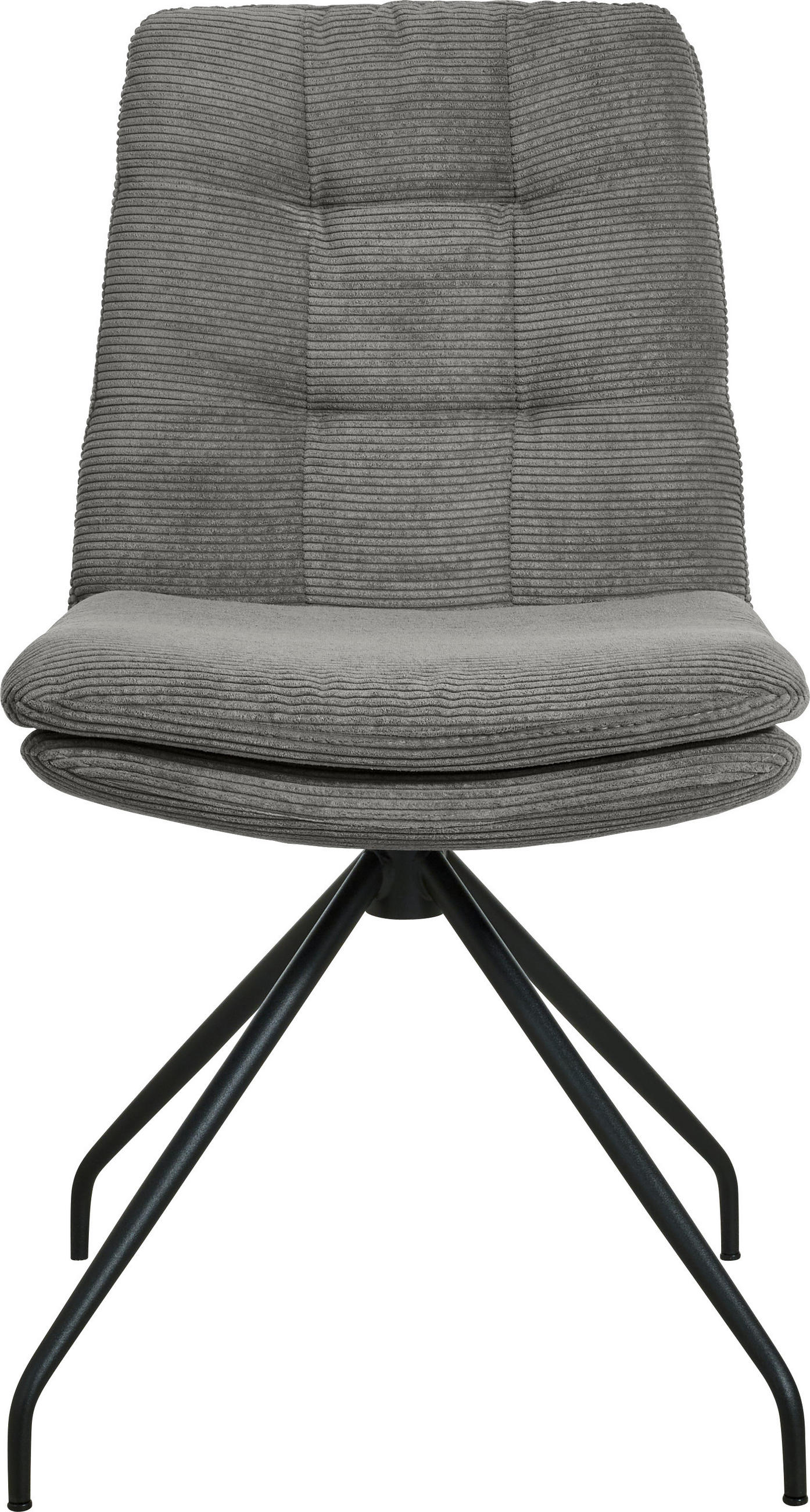 STUHL - Schwarz/Grau, Design, Textil/Metall (49/90/68cm) - Johann Jakob