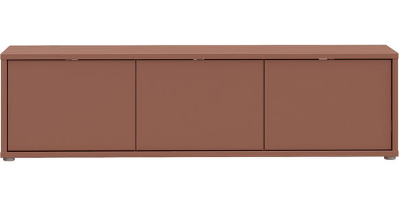 LOWBOARD  in 154,2/42,5/34,9 cm  - Terracotta/Grau, MODERN, Holzwerkstoff/Kunststoff (154,2/42,5/34,9cm) - Carryhome