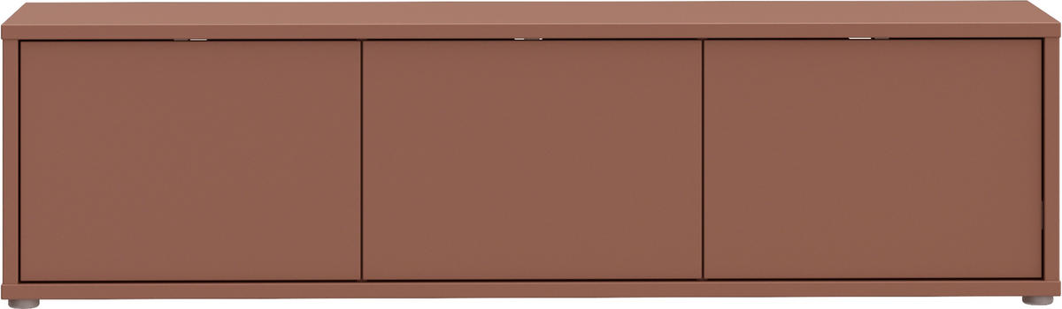 LOWBOARD  in 154,2/42,5/34,9 cm  - Terracotta/Grau, MODERN, Holzwerkstoff/Metall (154,2/42,5/34,9cm) - Carryhome