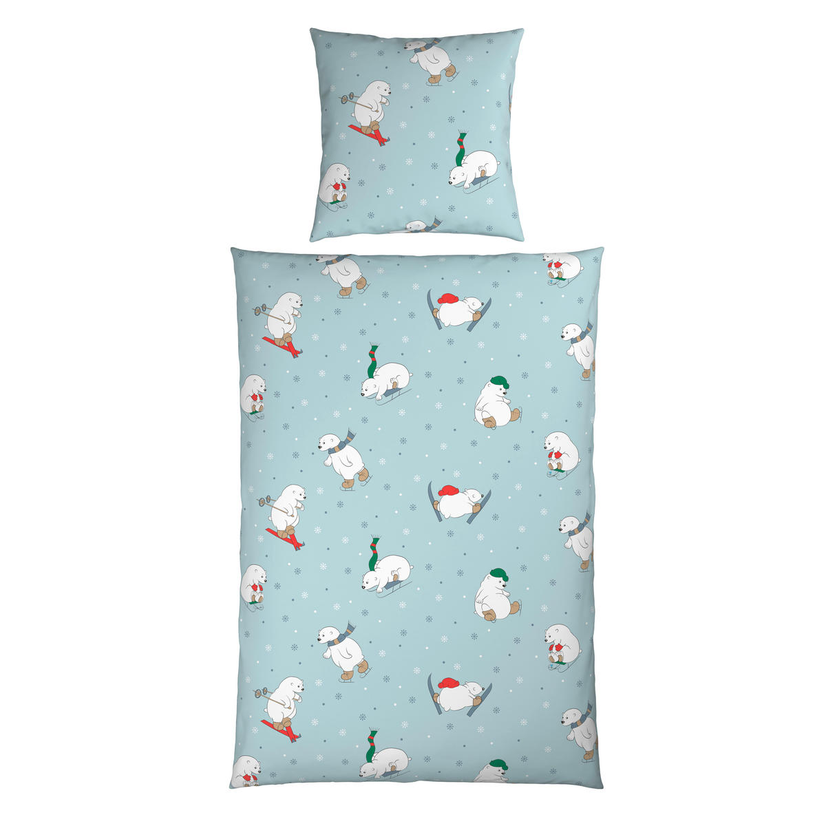 BETTWÄSCHE 2-teilig Flanell 135/200 cm  - Blau, Textil (135/200cm) - Esposa