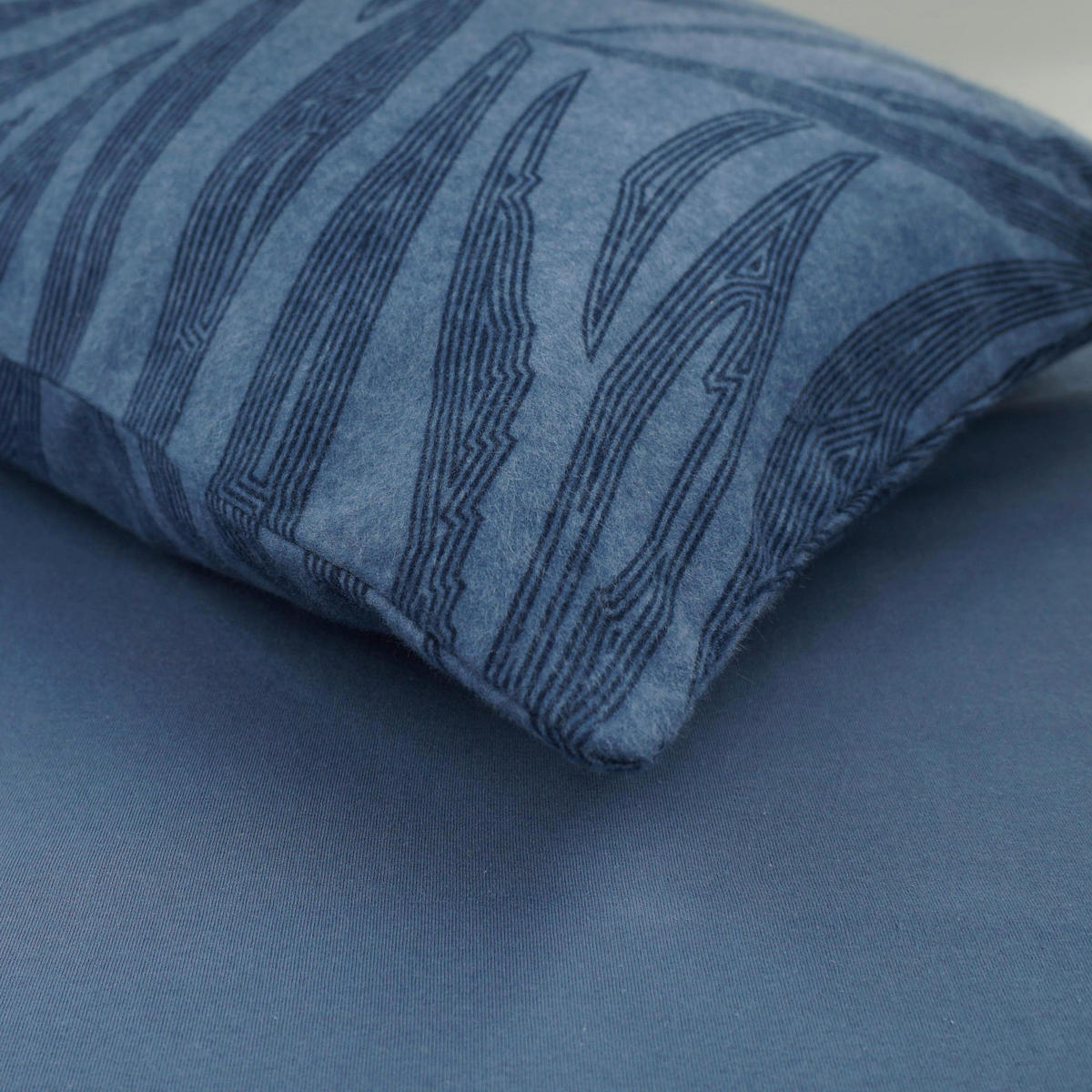 KOPFPOLSTERBEZUG 40/80 cm  - Dunkelblau, Design, Textil (40/80cm) - Florella
