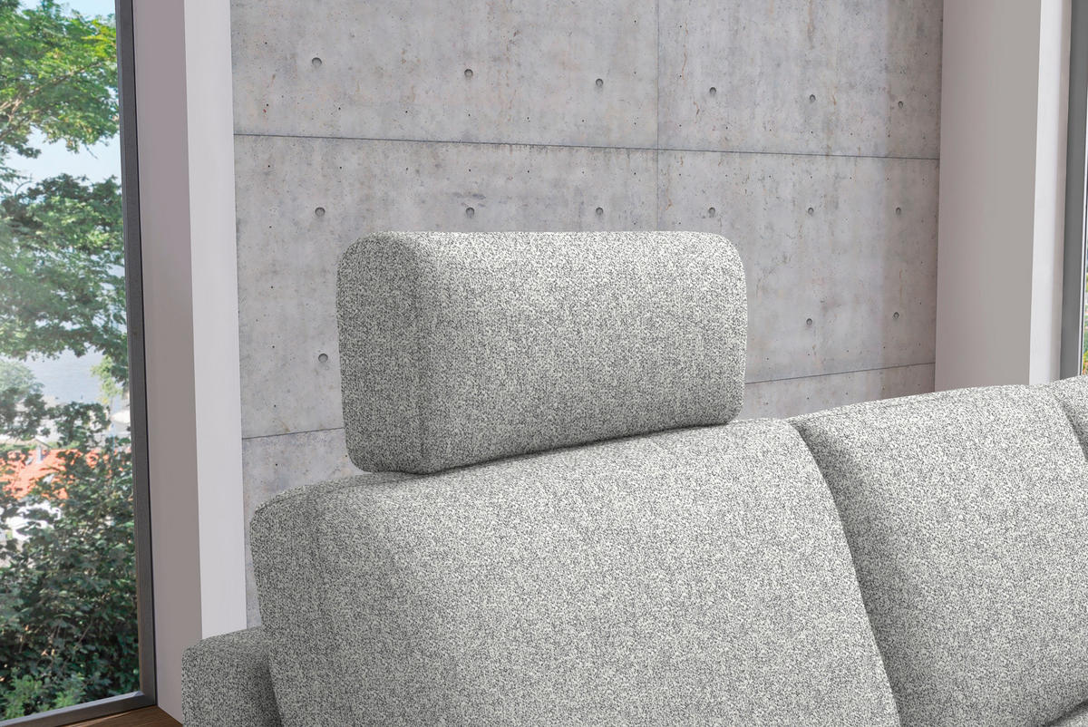 ECKSOFA  in Mikrovelours Naturfarben  248/160 cm  - Alufarben/Naturfarben, Design, Textil/Metall (248/160cm) - Sedda