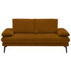 2,5-SITZER in Velours Cognac  - Cognac/Beige, Design, Textil/Metall (196/89/104cm) - Dieter Knoll
