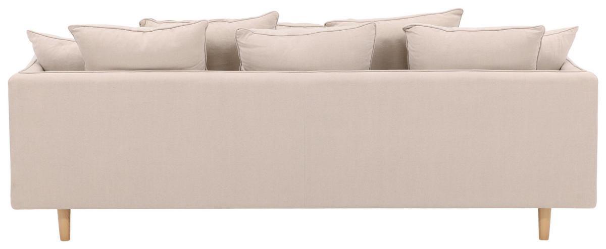 2-SITZER-SOFA in Beige  - Beige, Design, Holz/Textil (240/91/92cm) - Livetastic