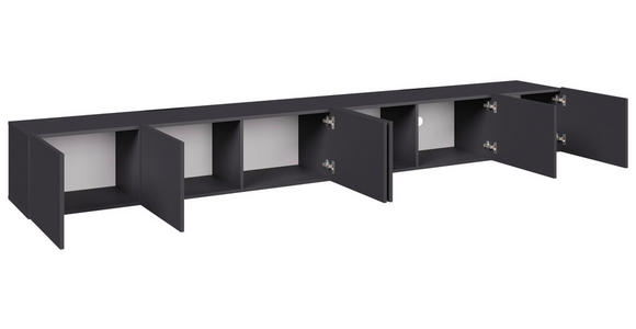 LOWBOARD  300/36,7/42 cm  Beimöbel erhältlich, umfangreiches Zubehör erhältlich, hängend, in verschiedenen Größen erhältlich  - Anthrazit, Design, Holzwerkstoff (300/36,7/42cm) - Hom`in