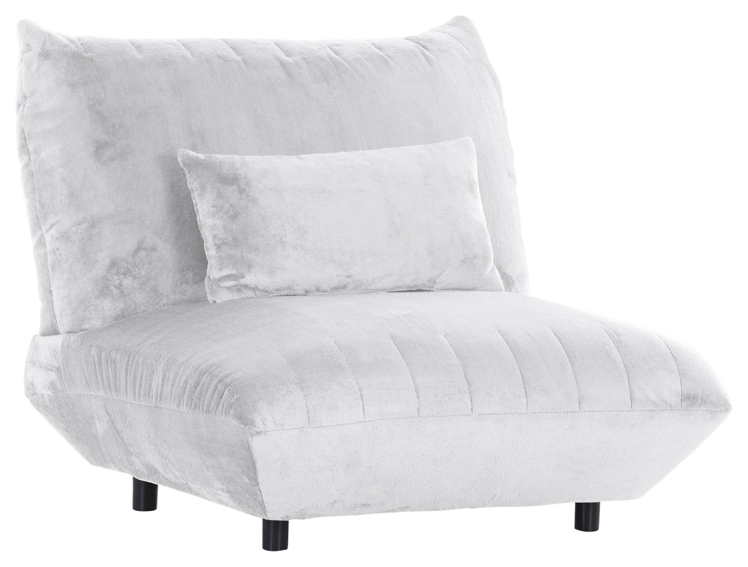 FÅTÖLJ i textil vit  - vit/svart, Klassisk, textil/plast (100/86/100cm) - MID.YOU