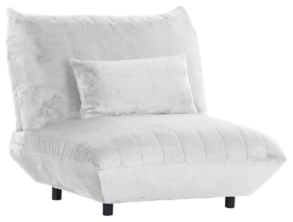 FÅTÖLJ i textil vit  - vit/svart, Klassisk, textil/plast (100/86/100cm) - MID.YOU