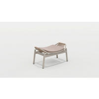 LOUNGEHOCKER  - Beige/Creme, Modern, Textil/Metall (83/48/43cm) - Zebra 
