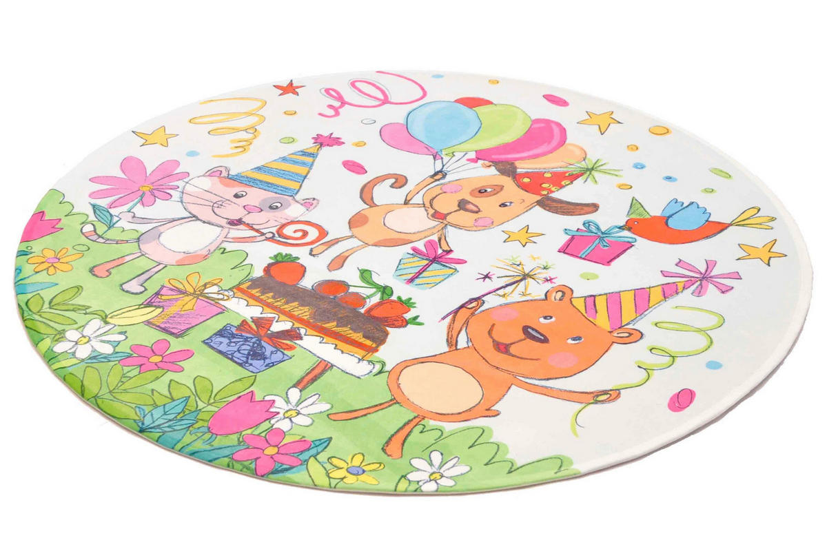 KINDERTEPPICH 100 cm Lovely Kids Geburtstag  - Multicolor, Trend, Kunststoff/Textil (100cm) - Ben'n'jen