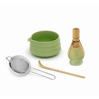 MATCHA-SET - Edelstahlfarben/Braun, Basics, Holz/Keramik (22/14/8cm) - GOURMETMAXX