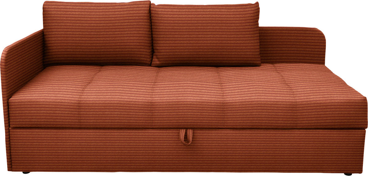 LIEGE Cord Rostfarben  - Rostfarben/Schwarz, Basics, Kunststoff/Textil (95/90/205cm) - Xora