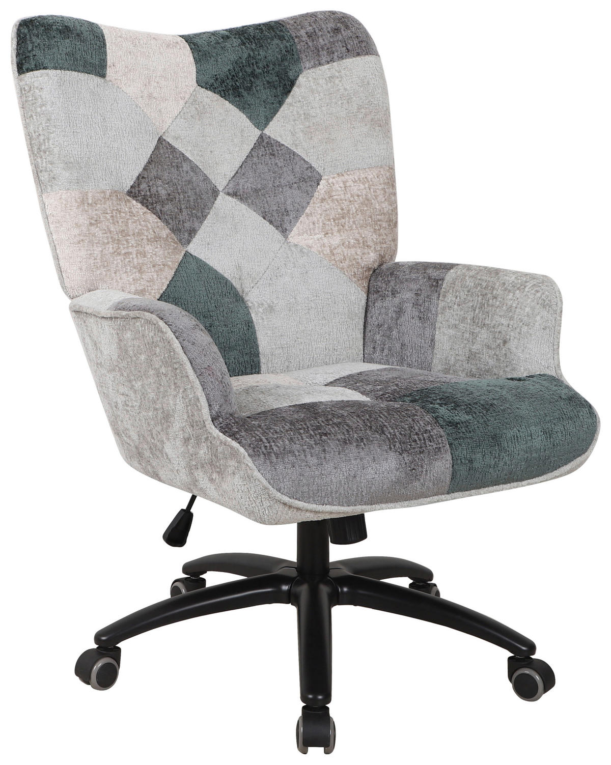 DREHSTUHL  in Chenille Braun, Grau, Schwarz, Beige  - Beige/Schwarz, LIFESTYLE, Kunststoff/Textil (69/99-106/79cm) - home24