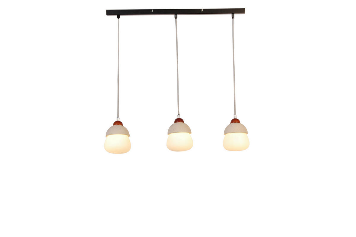 HÄNGELEUCHTE 80/13/130 cm   - Opal, Trend, Glas/Stein (80/13/130cm) - Novel