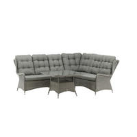LOUNGEGRUPP  - grå, Klassisk, textil/plast - Gardenson
