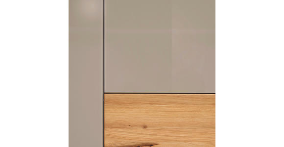 HIGHBOARD Taupe, Eichefarben  101/150/42 cm  - Taupe/Eichefarben, Design, Glas/Holz (101/150/42cm) - Novel
