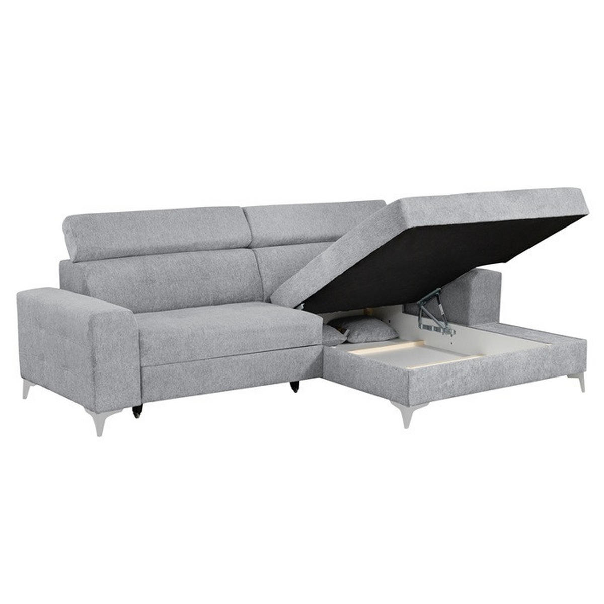 Colțar Extensibil, textil,  - gri, Design, textil (270/95/175cm) - Carryhome