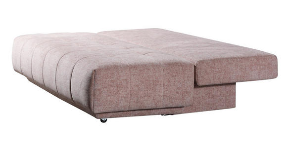 SCHLAFSOFA  in Flachgewebe Rosa  - Schwarz/Rosa, Design, Kunststoff/Textil (206/94/106cm) - Novel