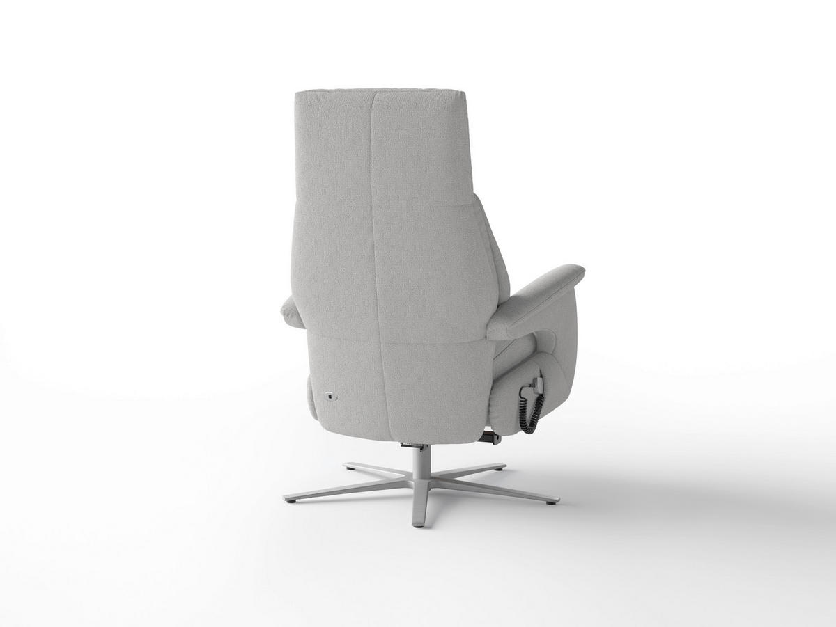 RELAXAČNÍ KŘESLO, textil, barvy stříbra - barvy stříbra, Basics, kov/textil (75/110/85cm) - Sit & More