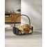 Holzkorb - Schwarz, KONVENTIONELL, Metall (42/30/45cm) - Ambia Home Holzkorb - Schwarz, KONVENTIONELL, Metall (42/30/45cm) - Ambia Home