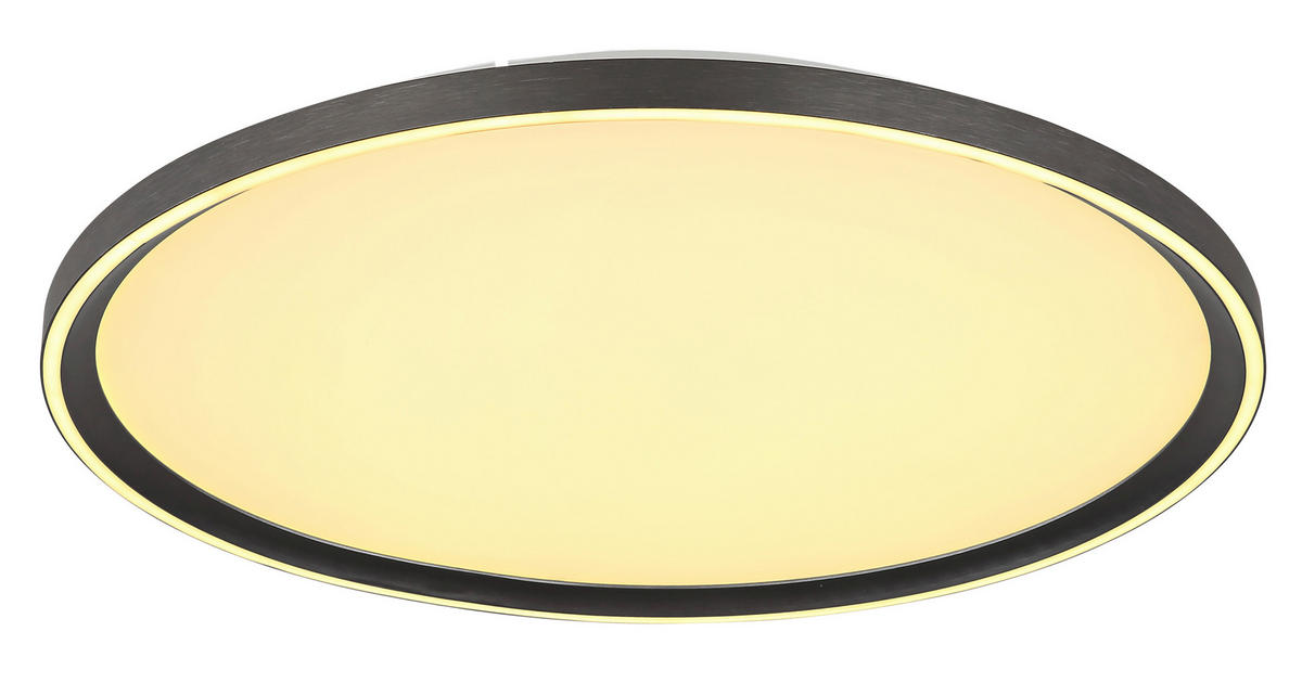 STROPNÍ LED SVÍTIDLO, 50/50/5,5 cm - opál, Basics, kov/plast (50/50/5,5cm) - Globo