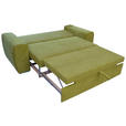 SCHLAFSOFA in Mikrofaser Grün  - Chromfarben/Grün, Design, Holz/Textil (199/92/97cm) - Hom`in