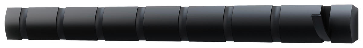 WANDGARDEROBE  in Esche Schwarz  - Schwarz, Design, Holz/Kunststoff (6,4/3,2/81,3cm) - Umbra