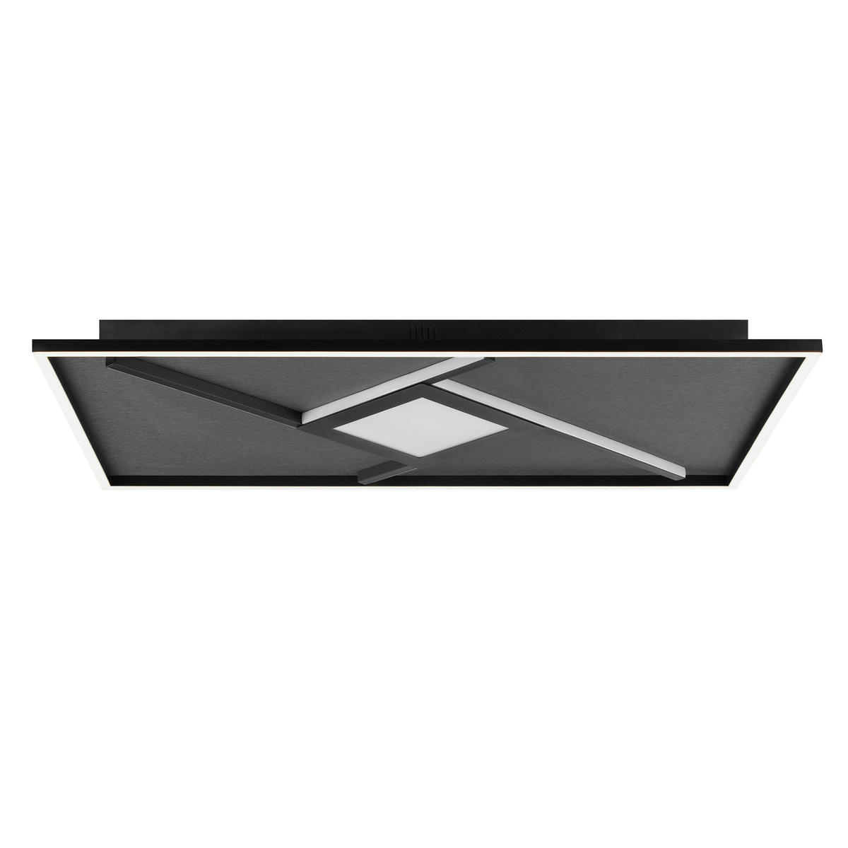 LED-DECKENLEUCHTE   - Schwarz, Design, Kunststoff/Textil (4,7/71/41cm) - Brilliant