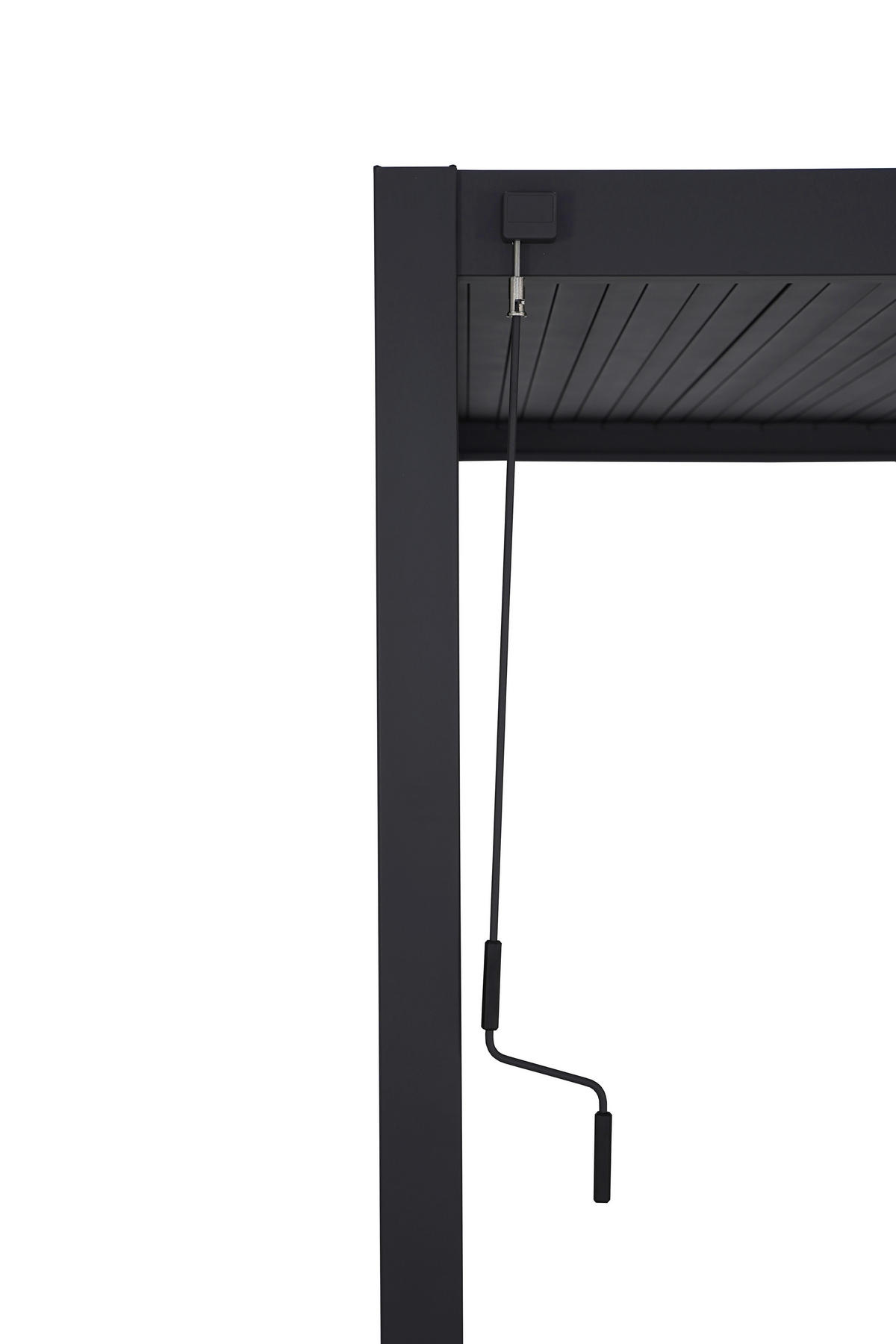 PERGOLA velikost: 300/250/300 cm - antracitová, Modern, kov (300/250/300cm) - Gardenson