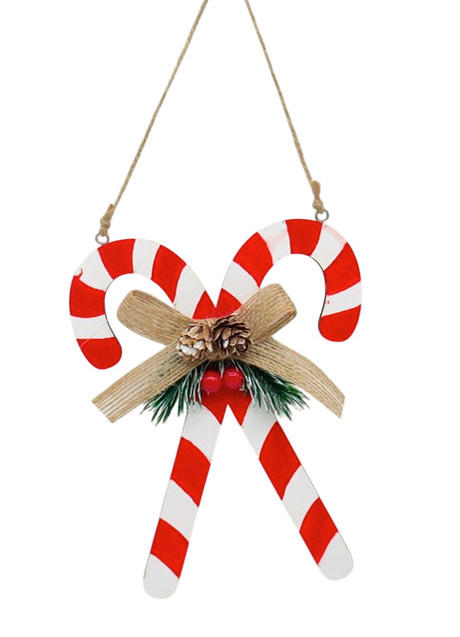 DEKOHÄNGER  - Rot, LIFESTYLE, Holzwerkstoff (13/17/0,5cm) - X-Mas