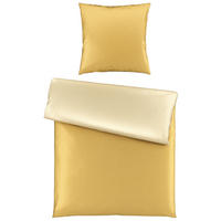 OBOUSTRANNÉ POVLEČENÍ, satén, žlutá, 135/200 cm - žlutá, Basics, textil (135/200cm) - Bio:Vio