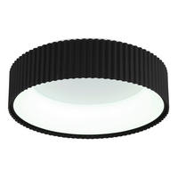 DECKENLEUCHTE 46/13 cm  - Schwarz, Trend, Kunststoff/Metall (46/13cm) - Collett's Monde