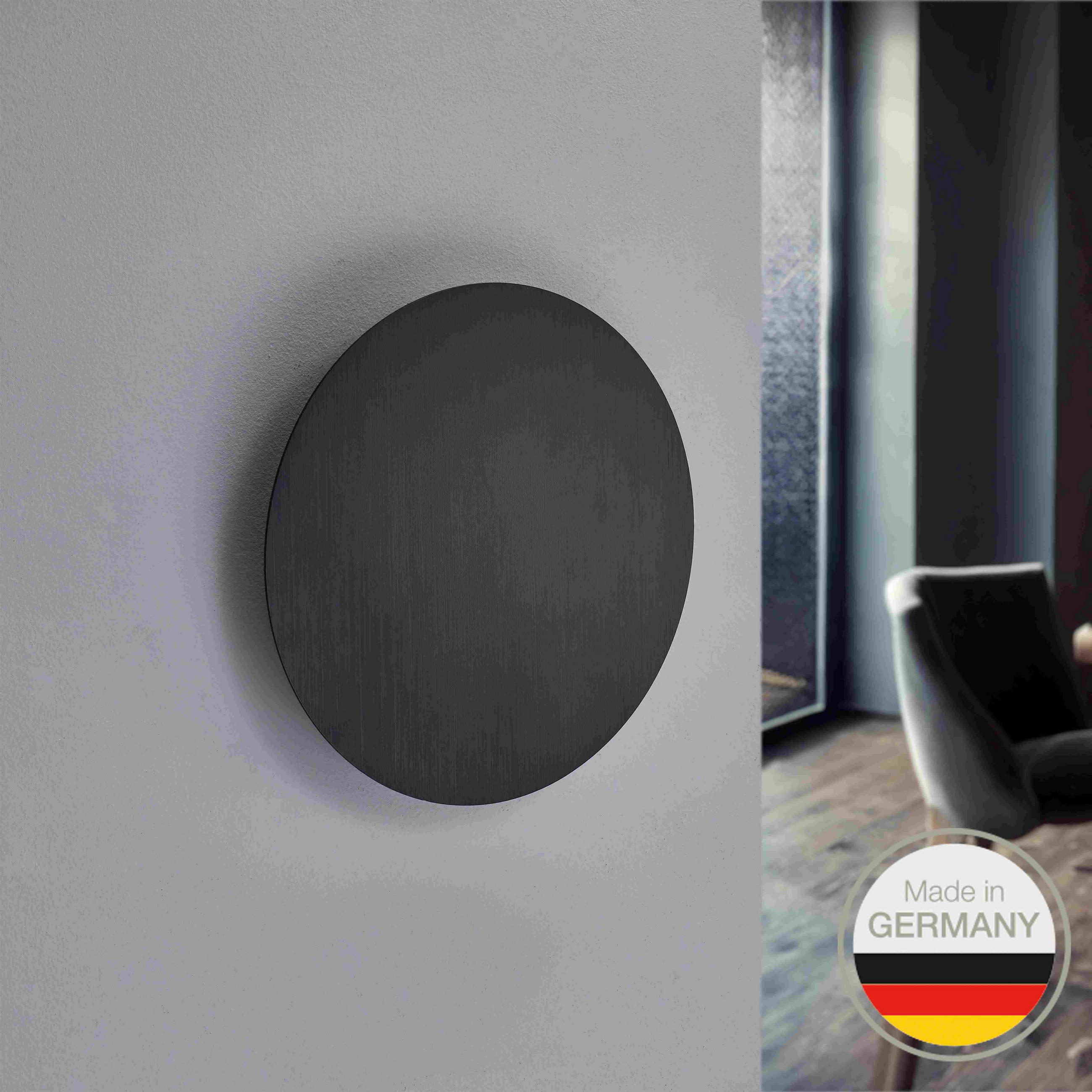 LED-WANDLEUCHTE 661 25 cm  - Schwarz, KONVENTIONELL, Metall (25cm) - Ambiente