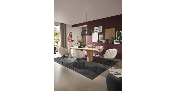 ESSTISCH      - Eiche Bianco, Design, Holz (220/110/76cm) - Dieter Knoll