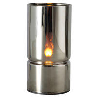LED-WINDLICHT - Schwarz, Basics, Glas/Kunststoff (6,5/6,5/13cm)