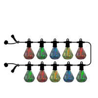 LICHTERKETTE 300 cm  - Schwarz, KONVENTIONELL, Kunststoff (300cm)